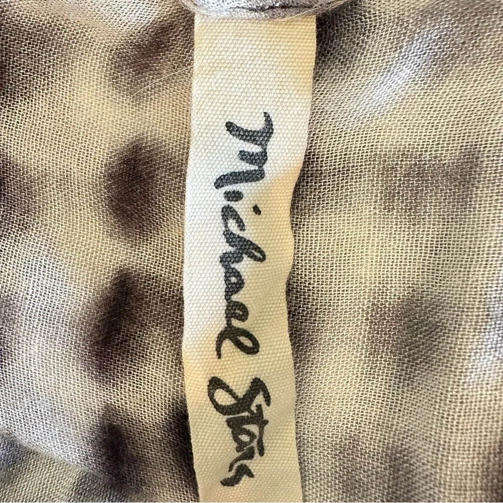 SALE 2/25 Michael Stars Black & White Tie Dye Ruana, Multi-use Coverup One Size